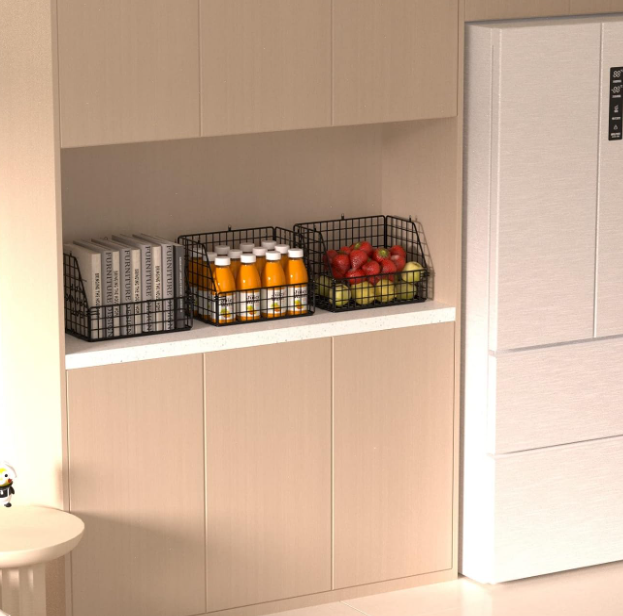 Stackable Wire Storage Basket, Kitchen Cupboard Storage - Image 2