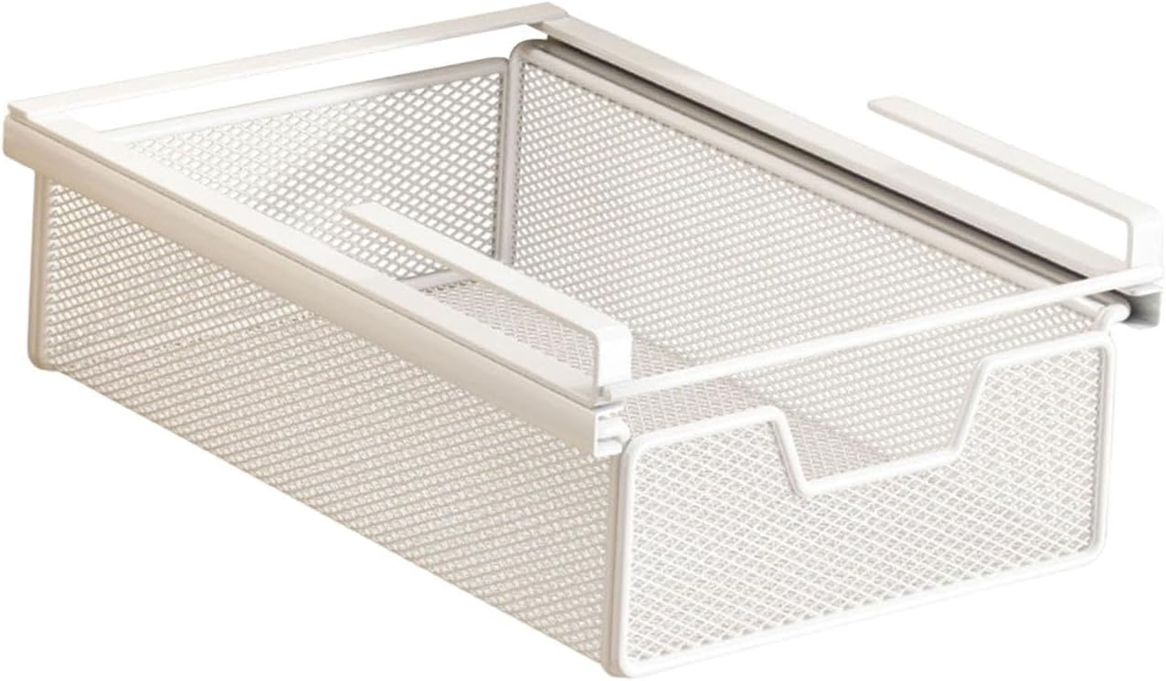 Under-Shelf Storage Basket; Multifunctional Slide-Out Hanging Basket