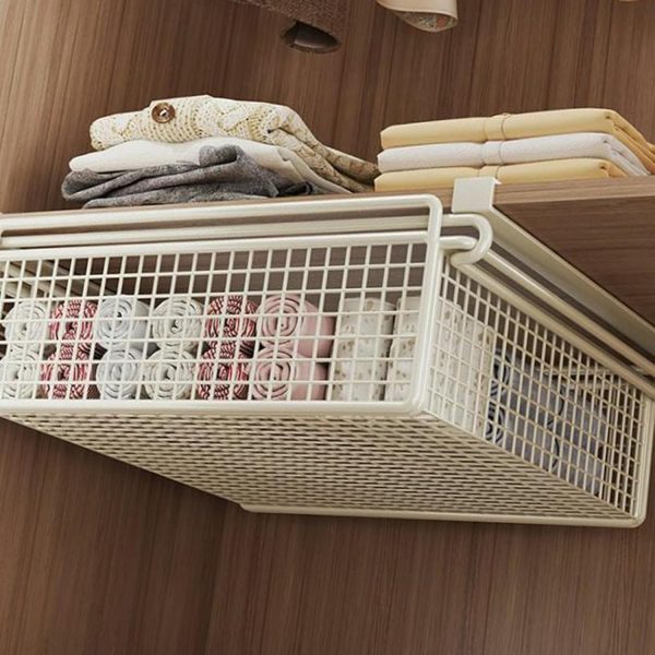 Under-Cabinet Storage Basket; Adjustable Hanging Pull-Out