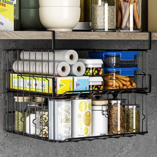 Metal Under-Cabinet Rack, Kitchen Storage Organizer